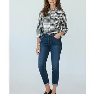 Levi’s Women’s Classic Crop jeans Mid Rise Cuffed Easy Through The Hips Size 8